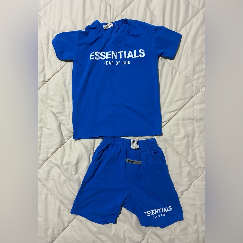 Essentials Kids Matching Set in Blue